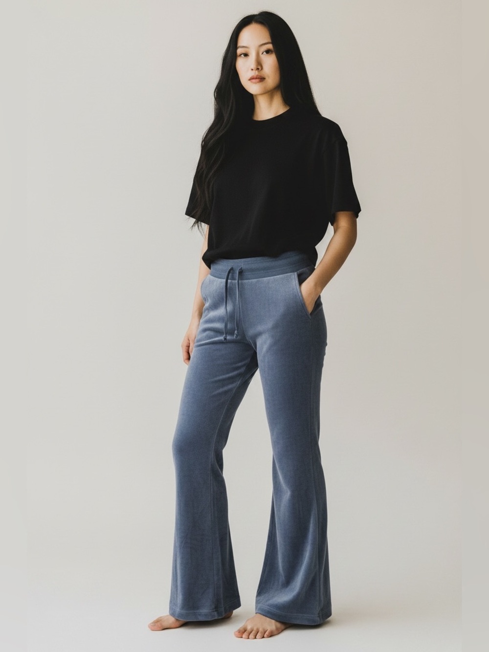 Aerie Groove-On velour flare pants